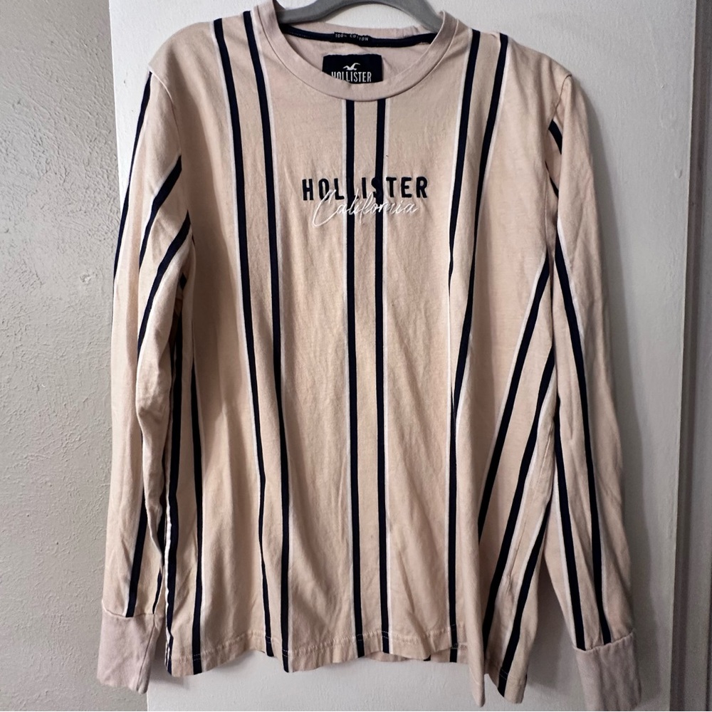 Hollister Y2K Long Sleeve Men’s Stripe Shurt Size L